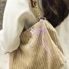 Hand-Woven Braided Rope Keychain Girl Heart Star Bowknot Key Chain  Home Decor
