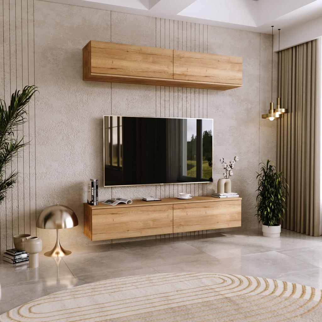RTV cabinet Nicole 160 cm - color Oak Craft