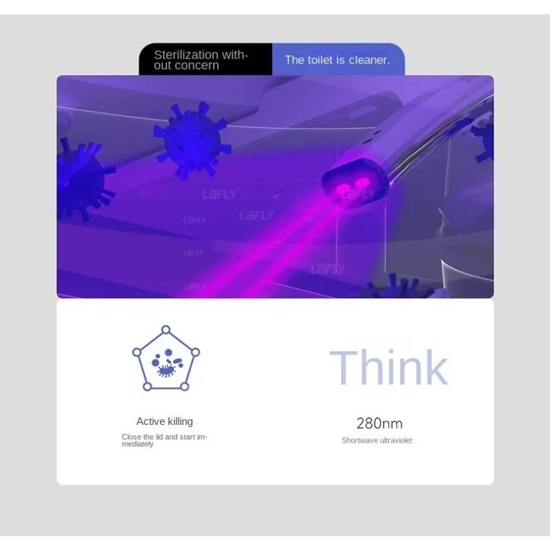 Ecofresh Square Smart Toilet Seat Cover - Electronic Bidet with Heating, Cleaning & Drying for Bathroom