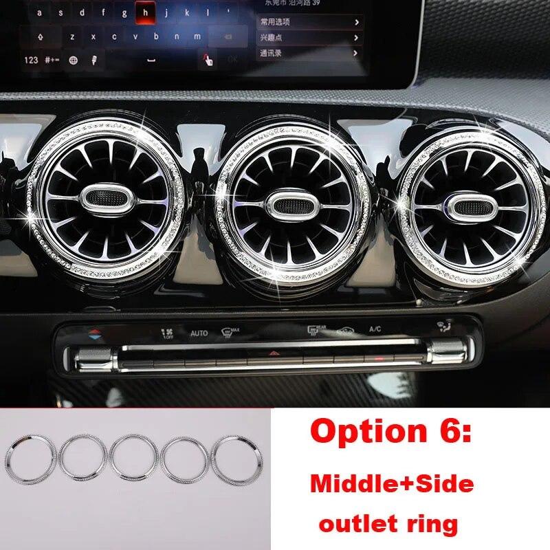 Diamond Sticker For Mercedes Benz A Class W177 V177 A200 A180 + Car Interior Decoration Accessories Sticker