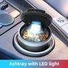 AANK1 Car Ashtray LED light Ceramic lining Ashtrays Accessories For KIA EV6 Stinger RIO Sorento Picanto Ceed Borrego Syros K4 K5 K8 K9