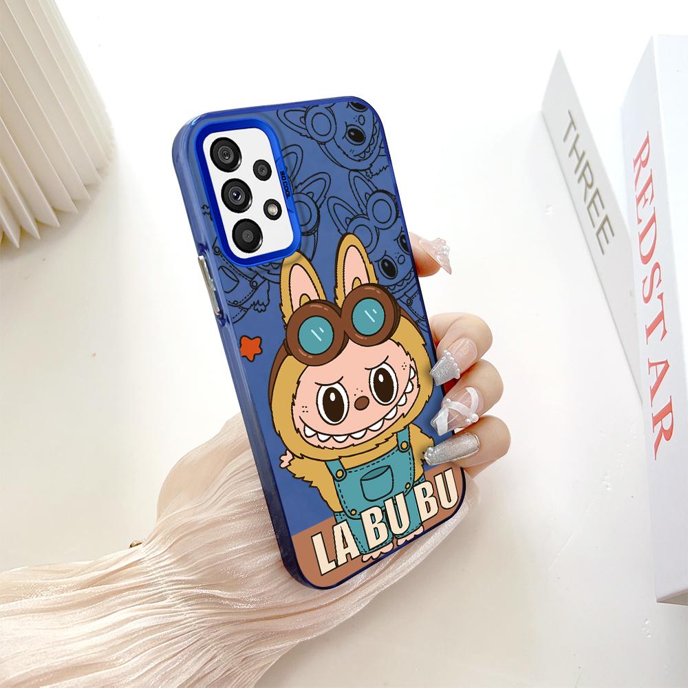 Окрашенный узор, цветной серебристый, двухсторонний, жесткий, противоударный чехол для телефона Samsung