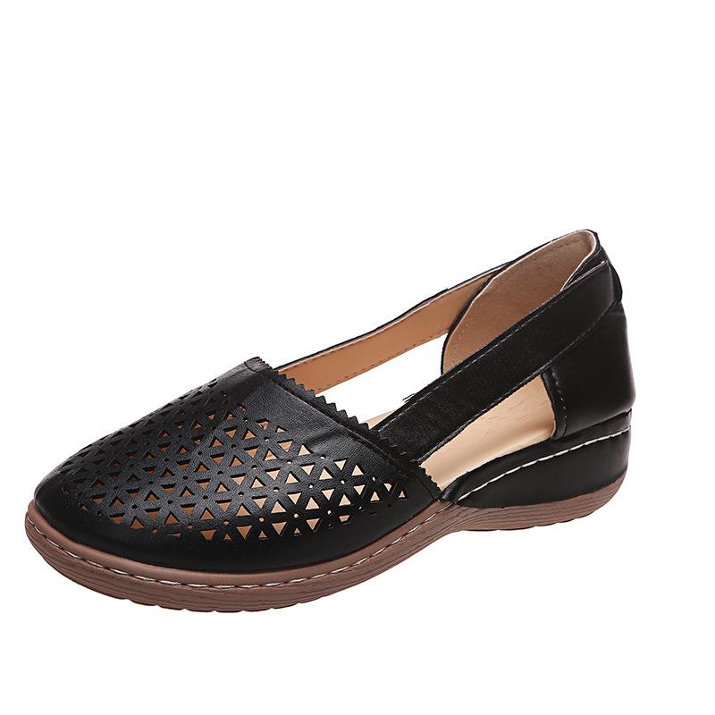 High Quality Summer Hollow Flat Shoes Women Flats Shoes Sandals Doug Shoes Work Shoes Loafers