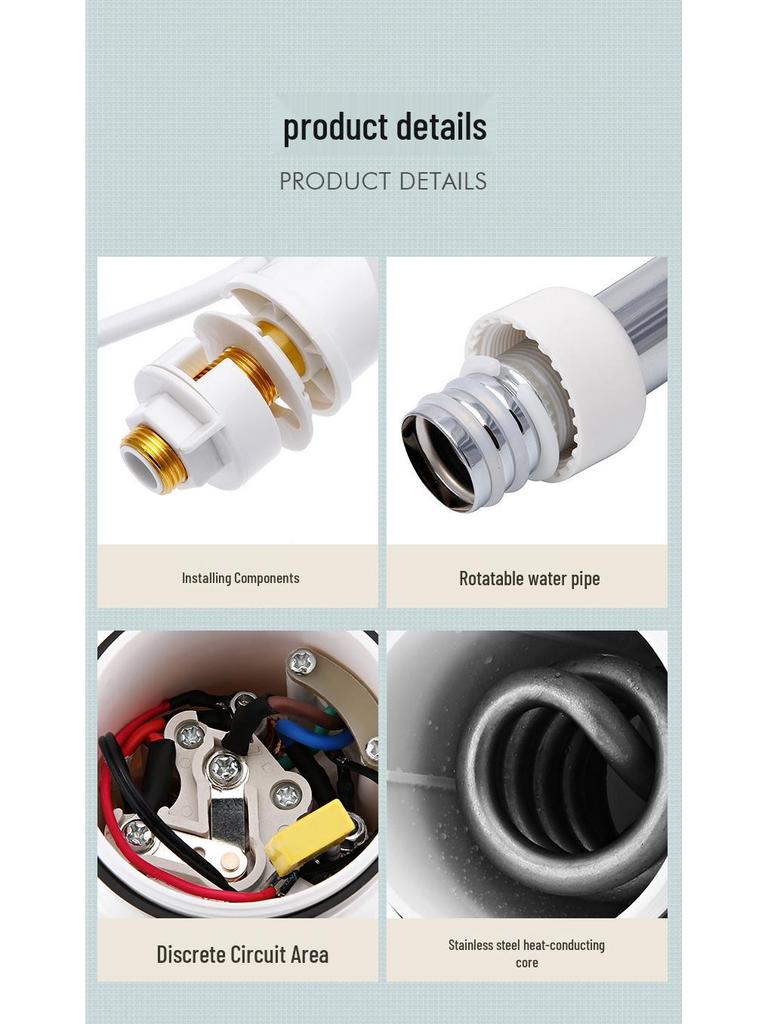 Мгновенный электрический кран для горячей воды: Кухонный и душевой смеситель быстрого нагрева двойного назначения