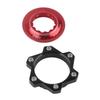 Brake Center Lock Bike 6 Bolts Disc Rotor Adapter Set Bicycle Aluminium Alloy Accessory(RedBlack )