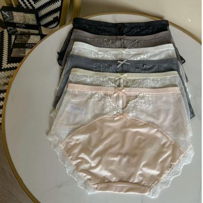 Летние женские сексуальные кружевные прозрачные с вырезами бесшовные дышащие удобные трусики-слипы с треугольной ластовицей для бедер и талии