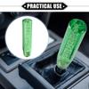 ABSOPRO 20cm Clear Green Faux Crystal Bubble Gear Shift Knob Stick for Manual Transmission Durable Acrylic with Adapter Vehicles,
