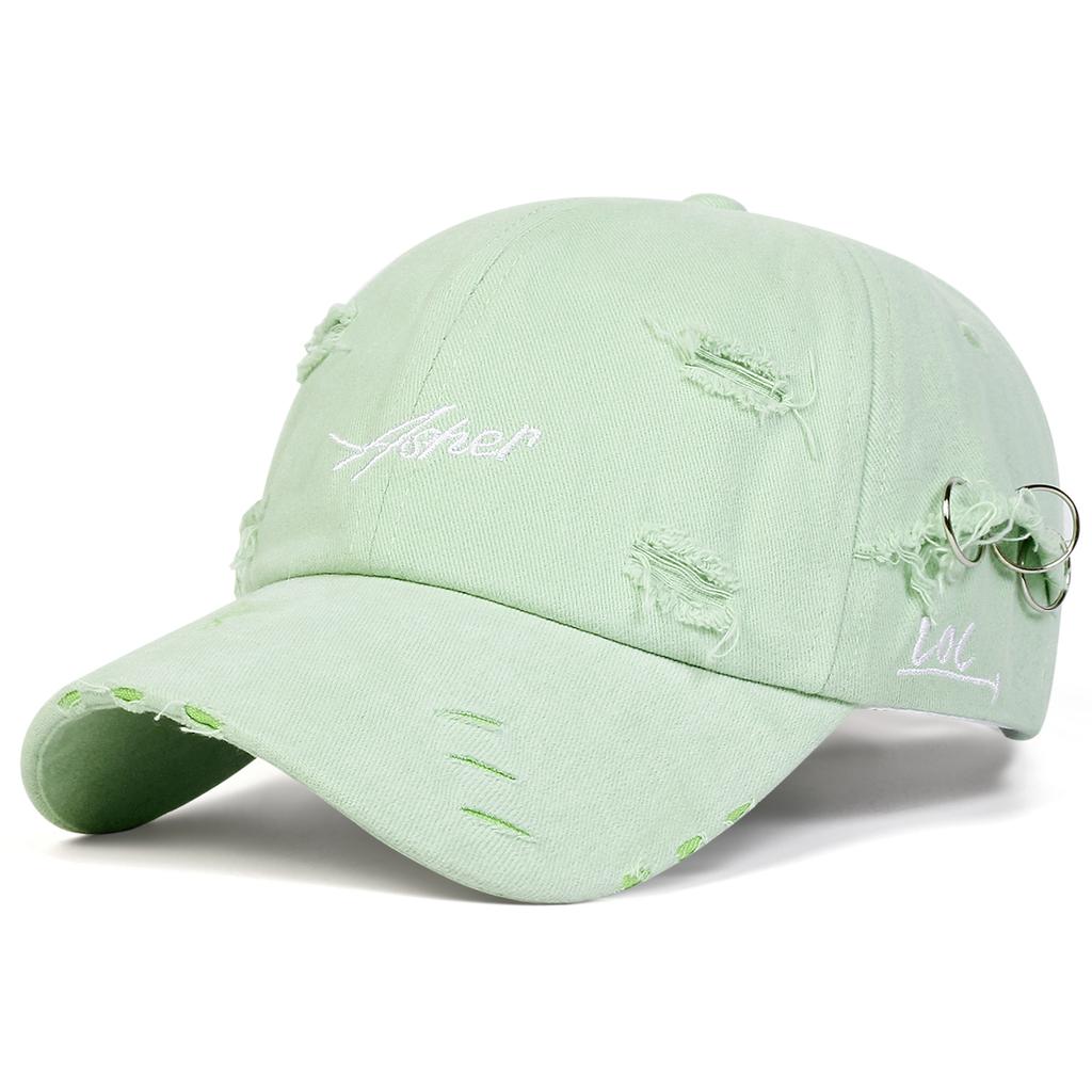 Мужская бейсболка Asher с вышивкой букв, винтажная, с дырками, для улицы, регулируемая, солнцезащитная, для отдыха, весна, осень, путешествия, туризм, пляжный отдых