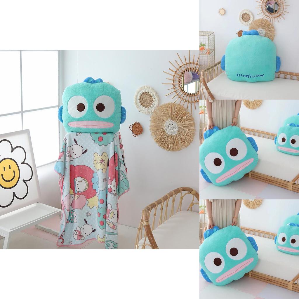 Плюшевая подушка Sanrio Hangyodon с вышивкой для гостиной и спальни