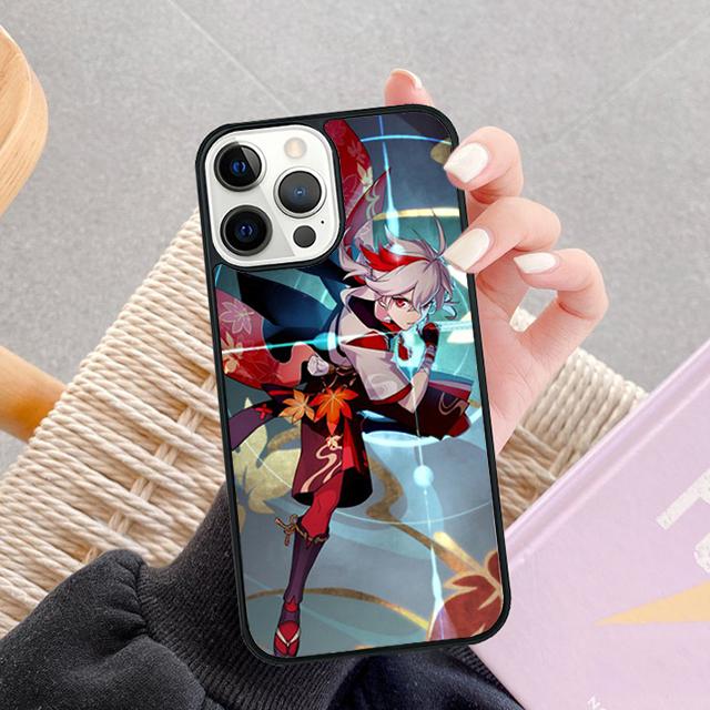 Genshin Impact Kaedehara Kazuha Phone Case For Apple Pro Max Plus SE Coque For iPhone 17 Air 13 12 14 15 16 Cover