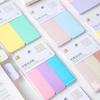 100Sheet Simplicity Sticky Note Solid Color Mini Notepad Creative Study Memo Pad for Kid Lovely Stationery Adhesive Index Note