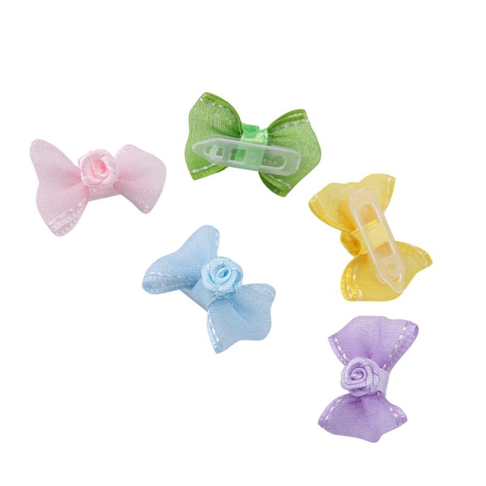10Pcs Lightweight Pet Hair Clip Decorative Clip Pet Hair Accessory Pet Head Flower Daily Pet Wear