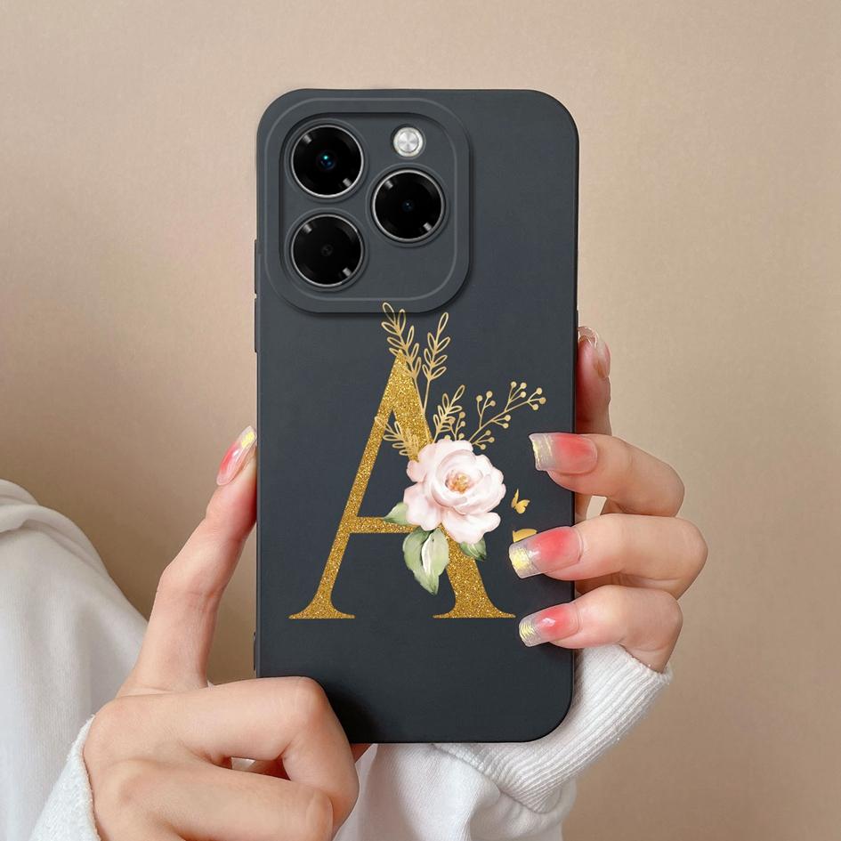 Мягкий чехол для телефона Infinix Note 40X Hot 50 Pro Plus 50i Smart 9 Чехлы с цветочным принтом и модным эстетическим узором жидкий силикон противоударный для Infinix