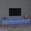VidaXL TV Stand with LED Lights Entertainment Center Storage Media Unit Living Room Furniture Home 3152749