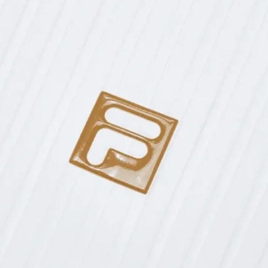 Fila Защита от солнца Повседневная Удобная Вязаная Футболка-поло с коротким рукавом Женские топы Нефритово-белый A11W435102FWT