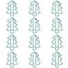 12 Paper Clips Mini Cute Christmas Tree File Clip for Office Supplies School Gifts Wedding Decorations