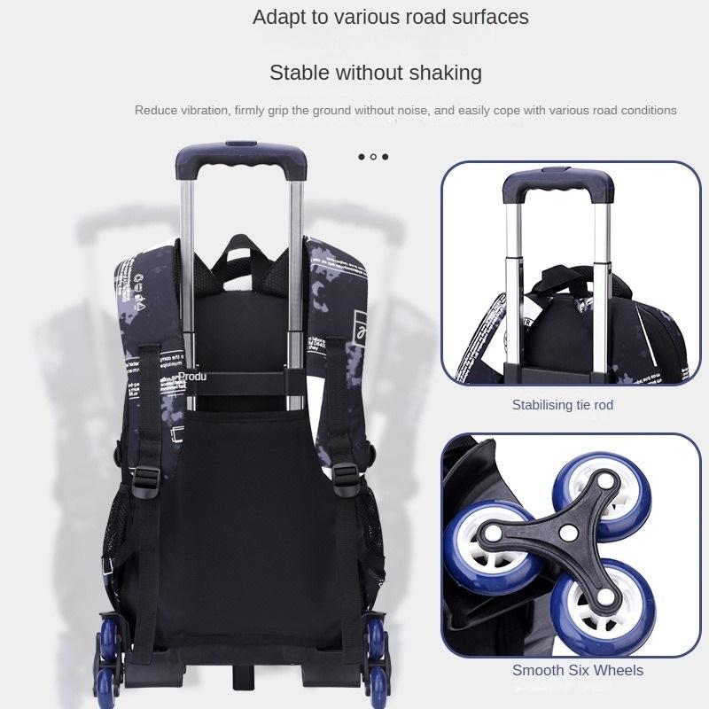 Тележка для учеников начальной школы школьный портфель Campus Roller Schoolbag съемный школьный портфель