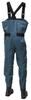 Hanshin Soji Blue Camel Chest-High Waders with Felt Spikes, Gray, Size 4L, BC-121