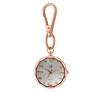 Keychain Watch Clip Carabiner Watch Pocket Watch Ladies Analog Waterproof Rose Gold Fashion Accessory