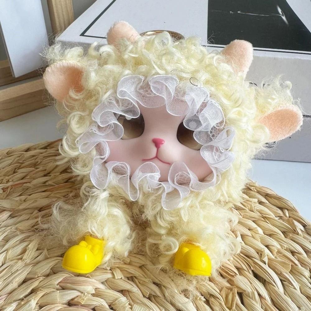 Smooth Vinyl Plush Lamb Keychain Soft Plush Mini Plush Pendant Hanging Ornament Holiday Gift
