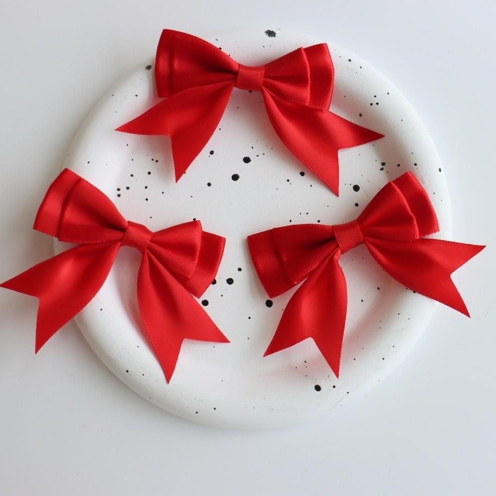 10Pcs DIY Crafts Double Layer Ribbon Bow Handmade Ribbon Bow Patches Hairpin Accessories
