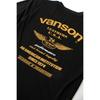Vanson Streetwear Сетчатая футболка, Черный