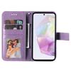 For Samsung Galaxy M35 5G Case Floral Pattern PU Leather Wallet Stand Phone Cover