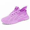 Обувь Женская новая спортивная обувь Большой размер дышащая обувь для бега Летающая тканая дышащая женская обувь С мелким вырезом на шнуровке сетчатая обувь