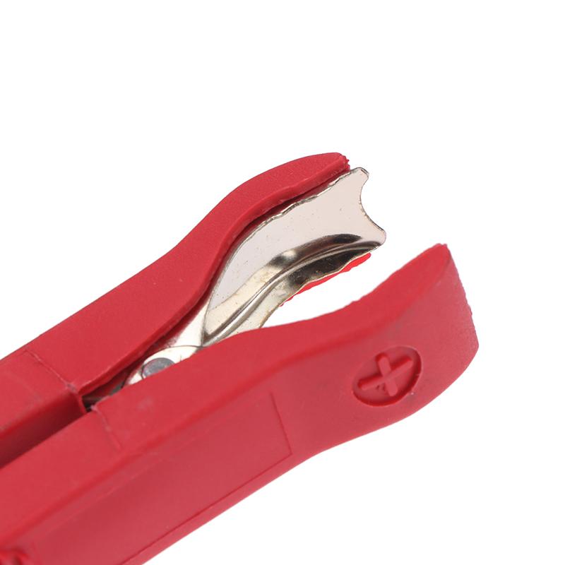 2Pcs 30A Insulated Crocodile Clips Low Voltage Wire Lead Test Alligator Clamps Red/Black