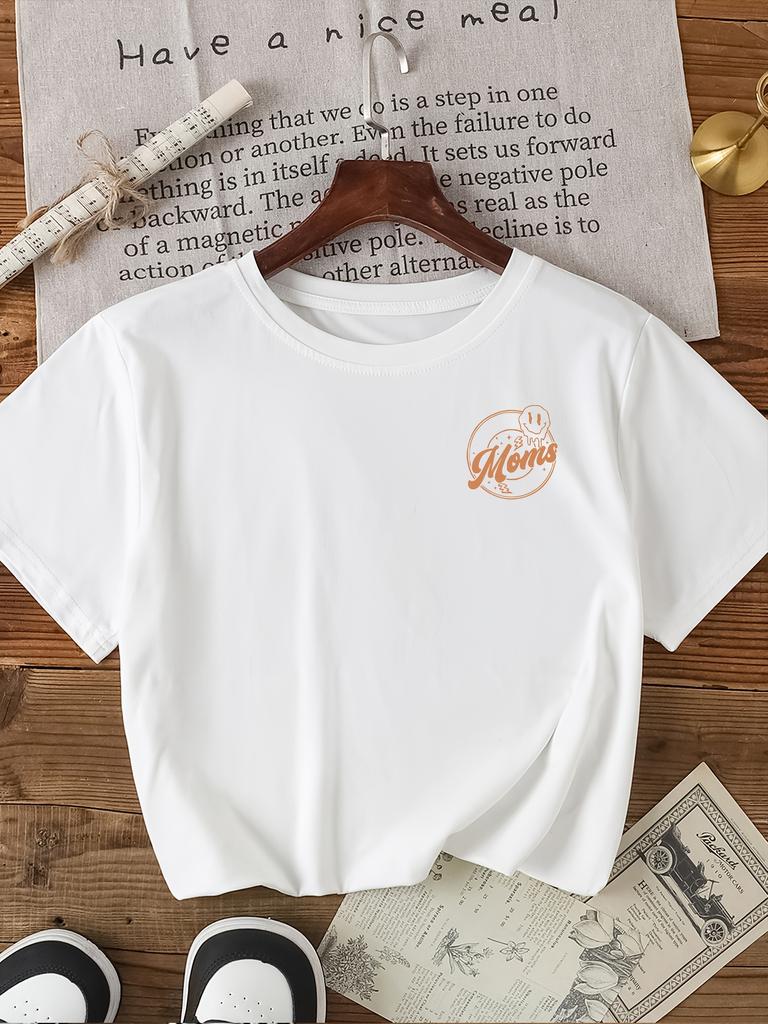Overstimulated Moms Club Women's Tee - Funny Mom Life Graphic, Casual Black Oversized Top  women clothes tops y2k top