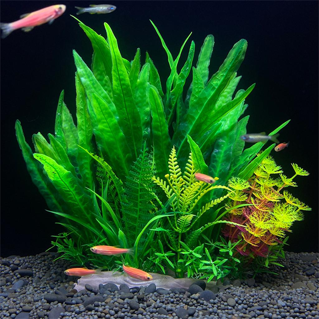 Aquarium Decoration Realistic Water Grass Simulation Water Plant for Various Fishtanks Landscapes Fish Shelter Hideouts