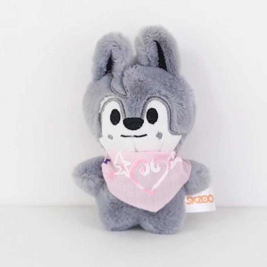 10CM Stray Kids Plush Children's Toy Keychain Water Scarf Doll Animal Bag Pendant Pendant Children's Toy Gift