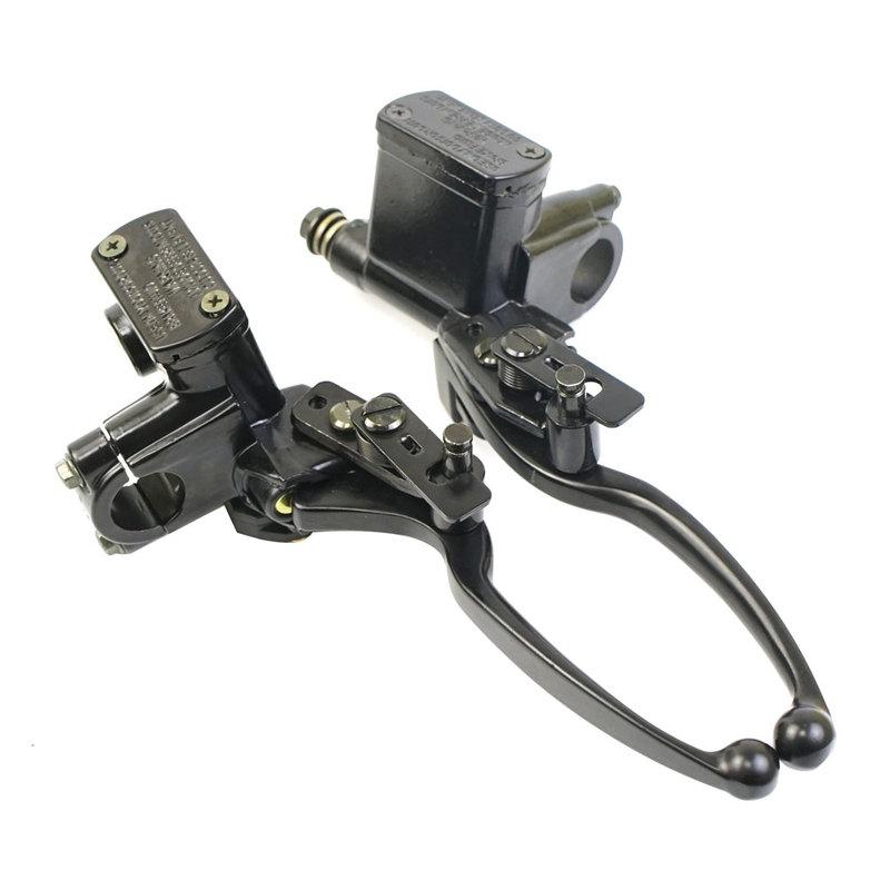 Motorcycle Brake Pump Front Master Cylinder Hydraulic Brake Lever Right for Dirt Pit Bike ATV Quad Moped Scooter Buggy Go Kart