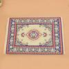 Dollhouse Miniature Decoration Floor Rug Carpet Multicolored (size:14cm * 10cm)