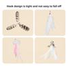 Cat Wand Feather Toy Interactive Cat Feather String Teaser with Suction Cup