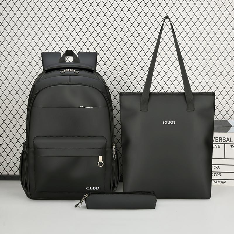 Backpack Set Student Schoolbag Male Business Water-Repellent Backpack