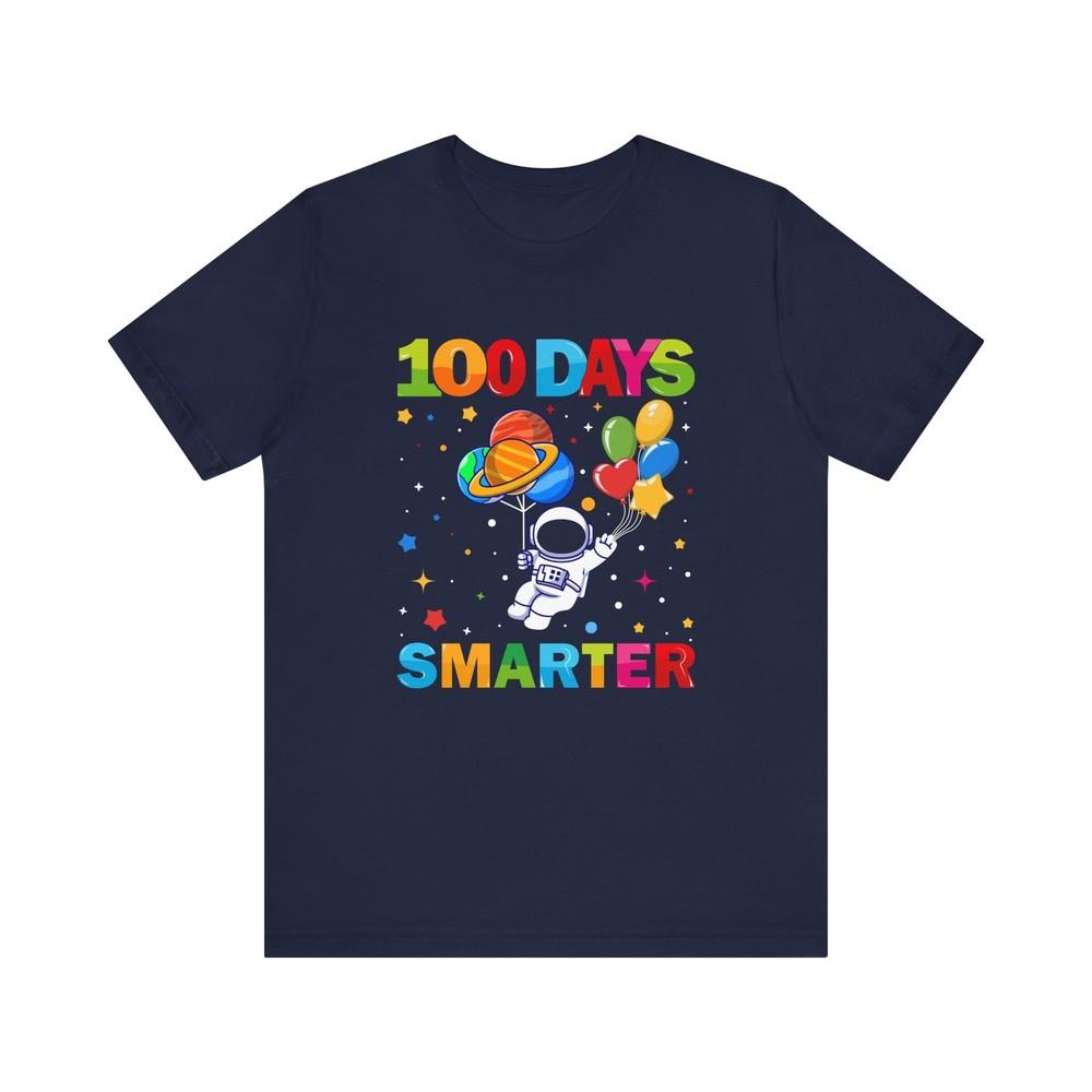 100th Day of School Unisex Tee, 100 Days Smarter T-Shirt, School Celebration Unisex T-Shirt