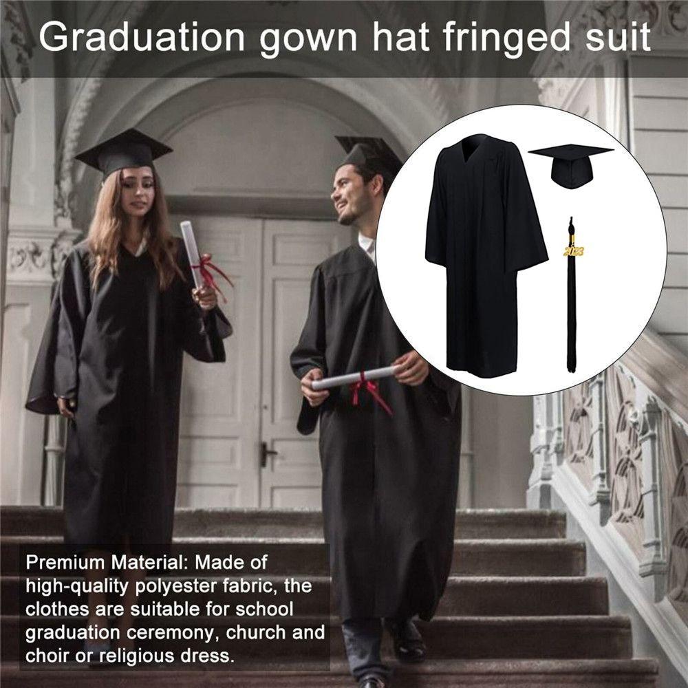 Университет 2023 Счастливый выпускной, выпускной, шляпа, выпускной, платье, блестящая съемная кисточка