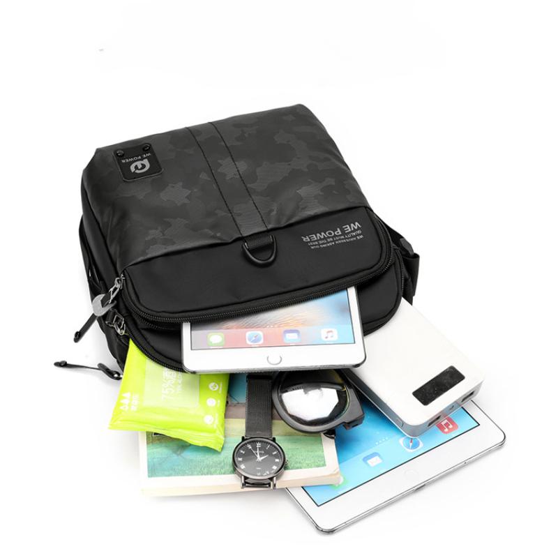 Спортивная сумка через плечо, уличная мужская сумка, повседневная сумка через плечо, модная сумка через плечо, большая вместимость, многофункциональная водонепроницаемая и противоугонная сумка