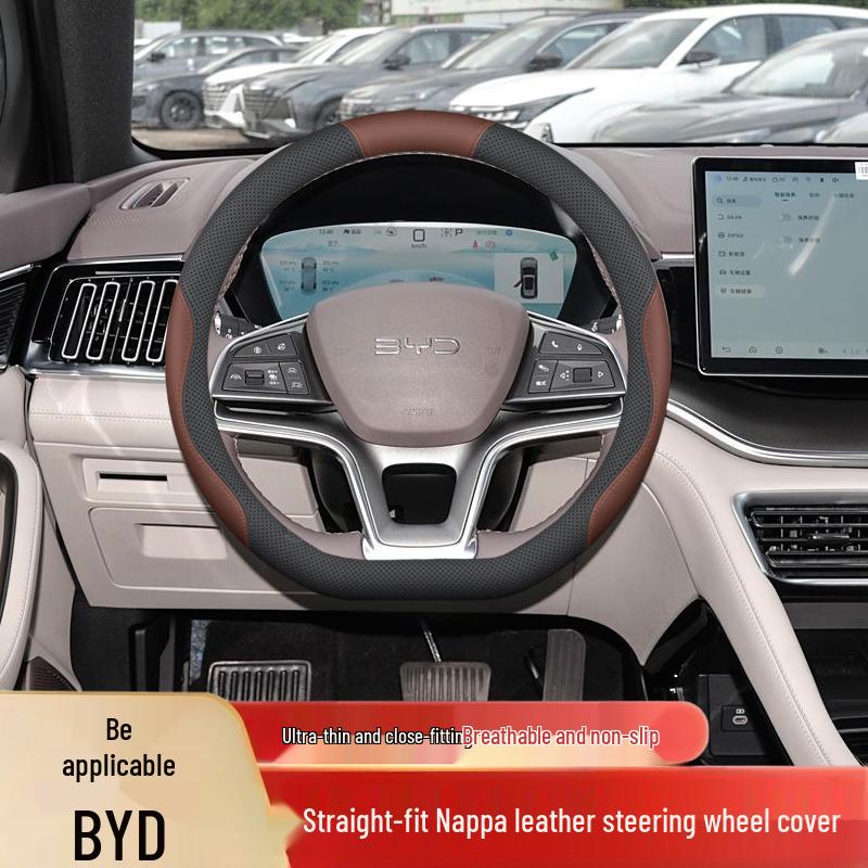 BYD Song L DMI Steering Wheel Cover: Anti-Slip, No Odor, Easy Install, Fits 25 EV Models