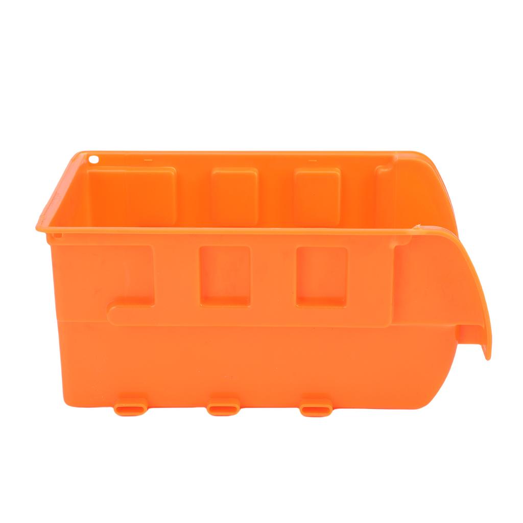 8 Stackable Bins, 3 Tracks Wall Mounted Storage Bin for Screws, Nuts, , Nails, Organize Small Hardware Parts, Sturdy PP Garage Storage Bin, Orang