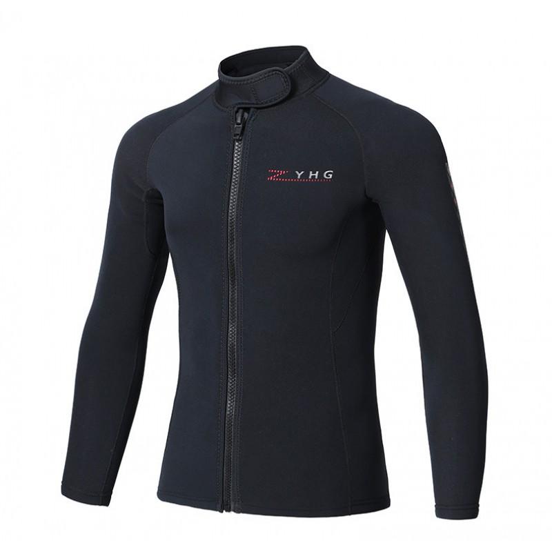 Mens 1.5mm Neoprene Wetsuit Set Long Sleeve Top Pants Diving Surfing Swimming Warmth UV Protection