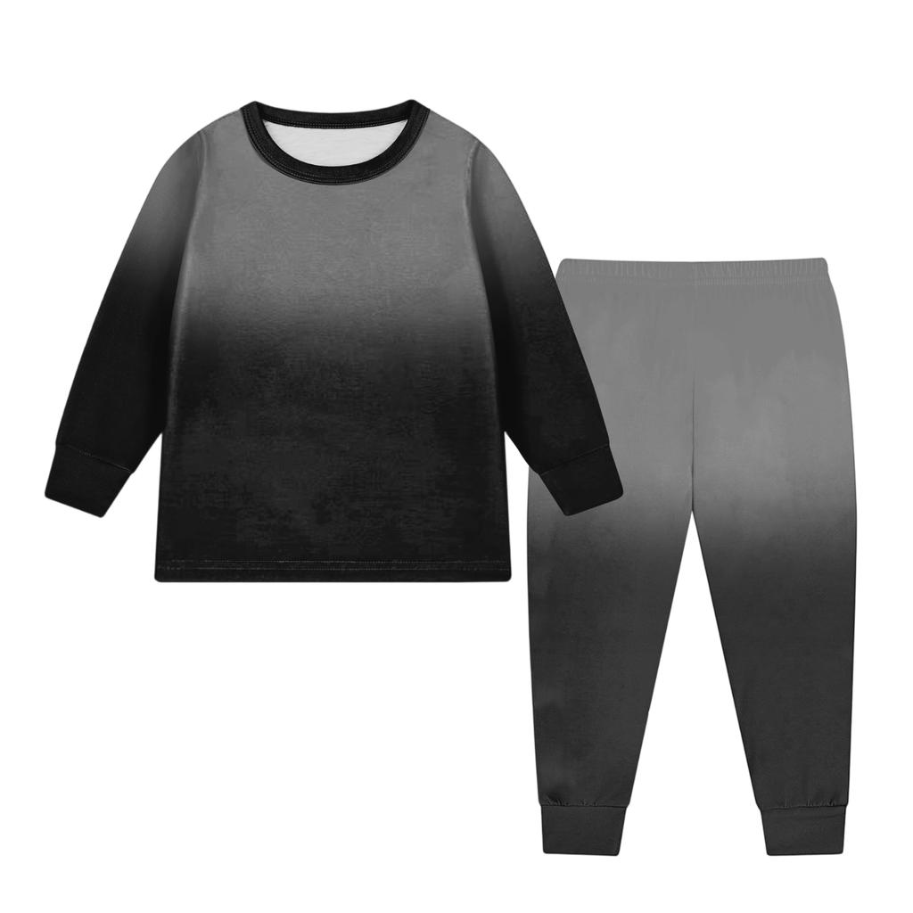 Детский модный костюм юбка топ с круглым вырезом и длинными рукавами брюки