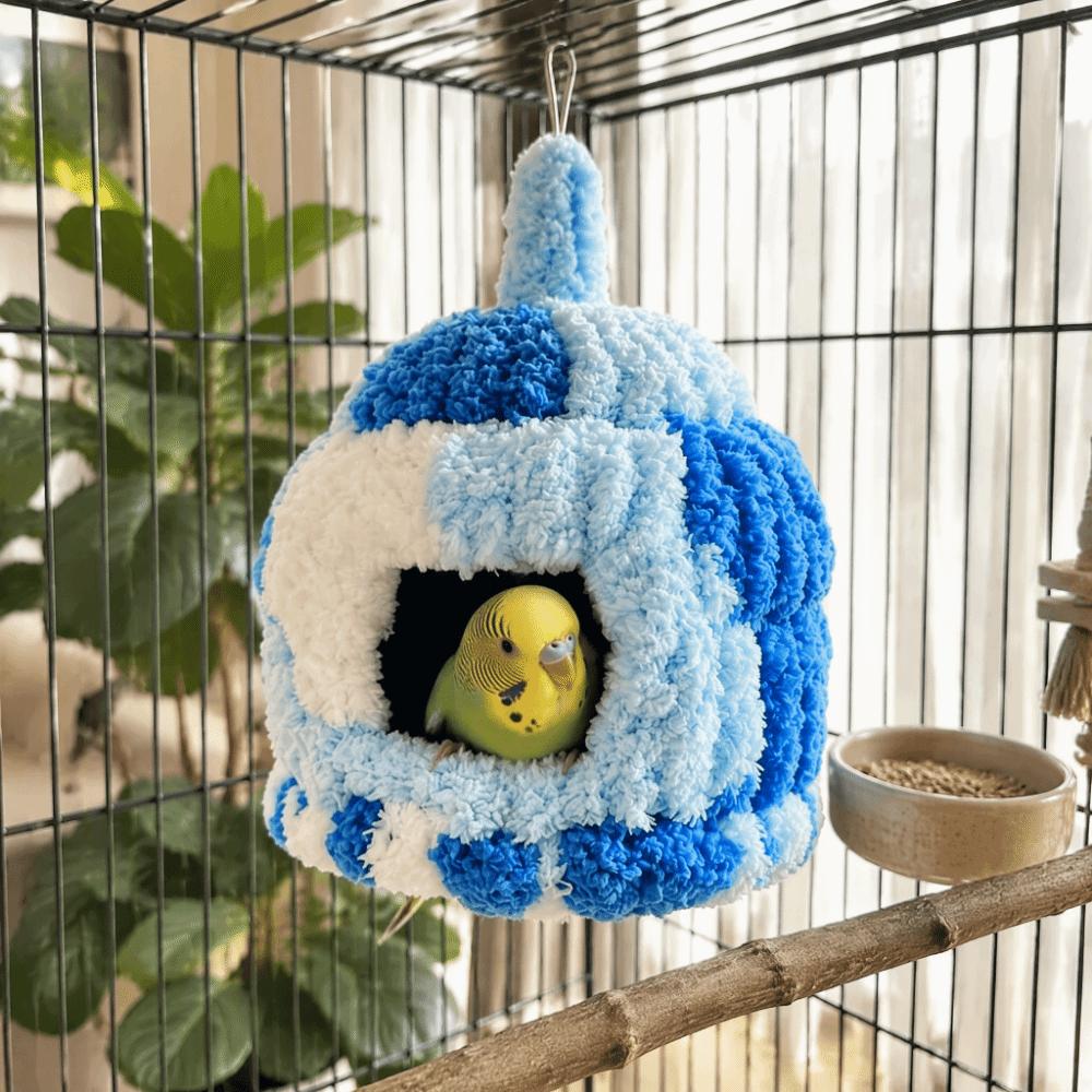 Cozy Parrot Warm Nest Warm Bird Hanging Hammock Bird Cage Bed Bird Sleeping Nest  Pet Habitat