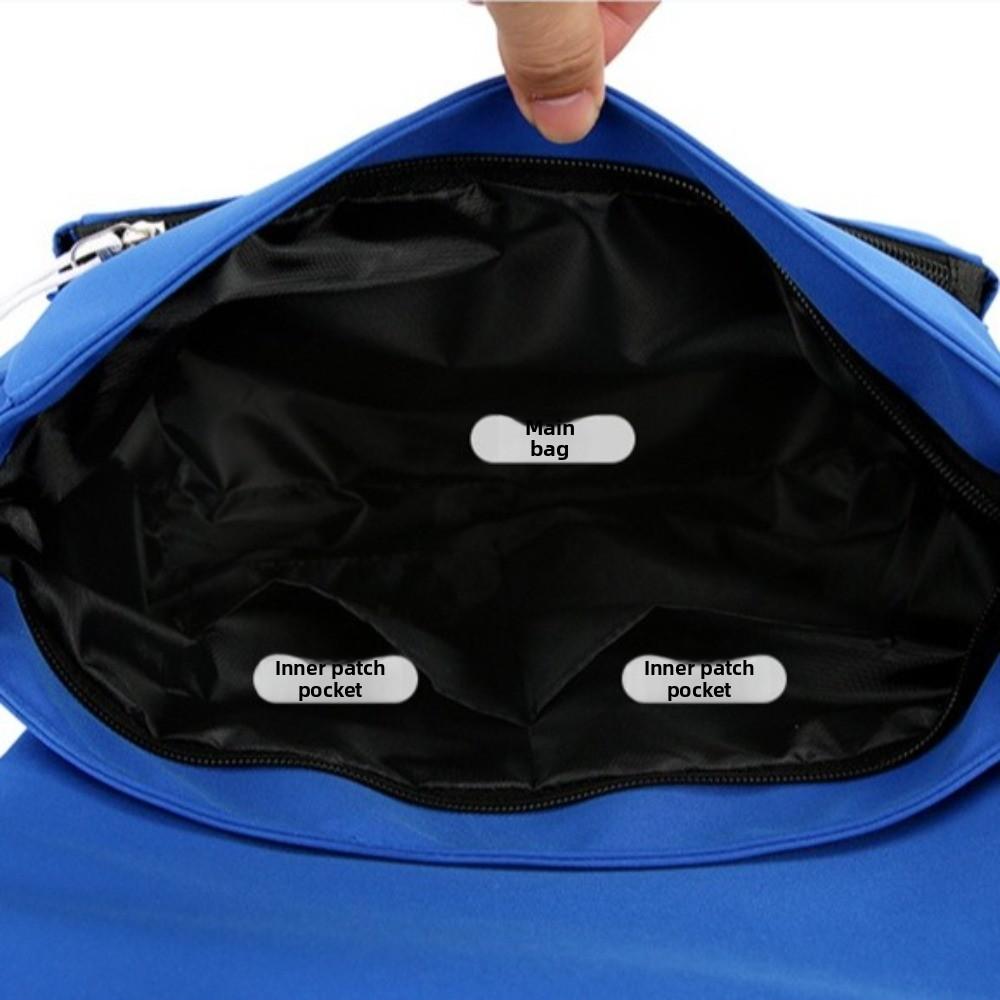 Multi Pocket Nylon Messenger Bag Korean Style Crossbody Bag Simple Women Shoulder Bag Students