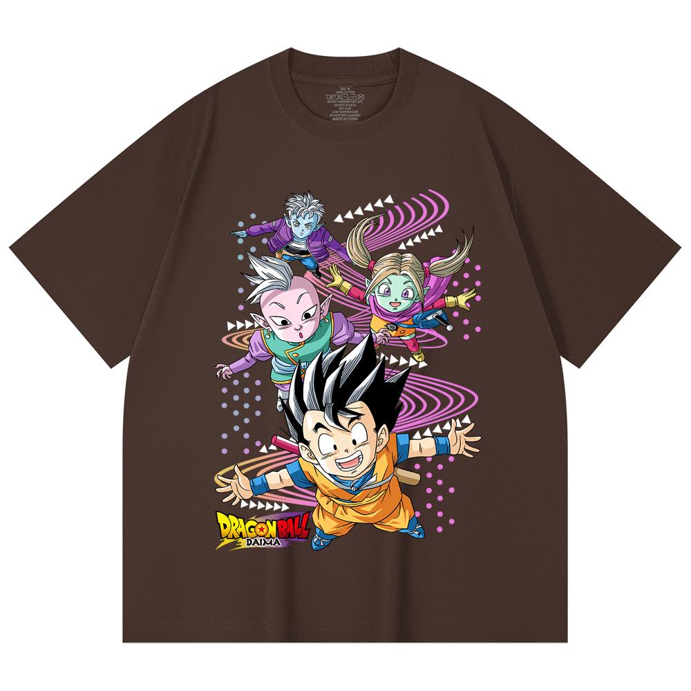230 Gsm 100% Cotton Dragon Ball V33 Daima Print Unisex Heavy Cotton T Shirt