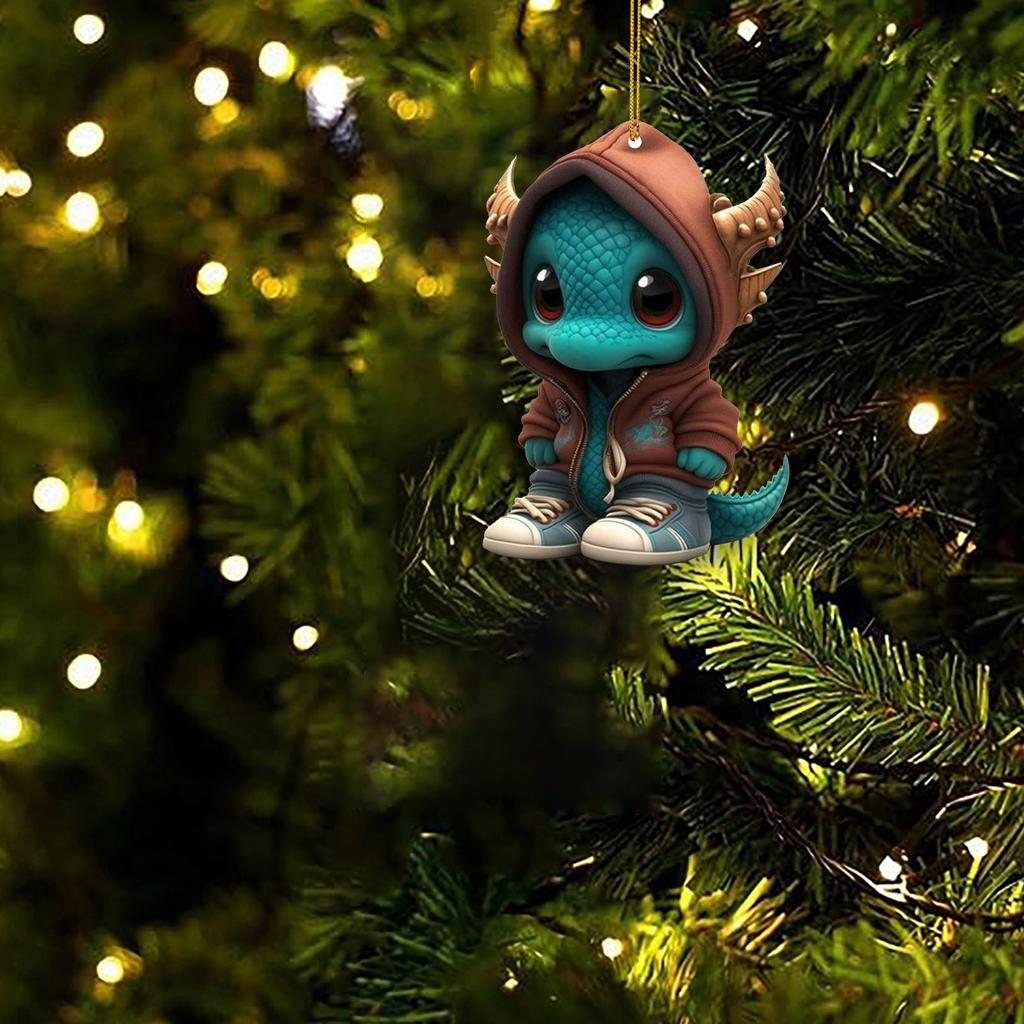 Автомобильные подвески, украшения для интерьера, бусины для украшения, милая статуя дракона, украшения, кулон, праздничное украшение, подвески