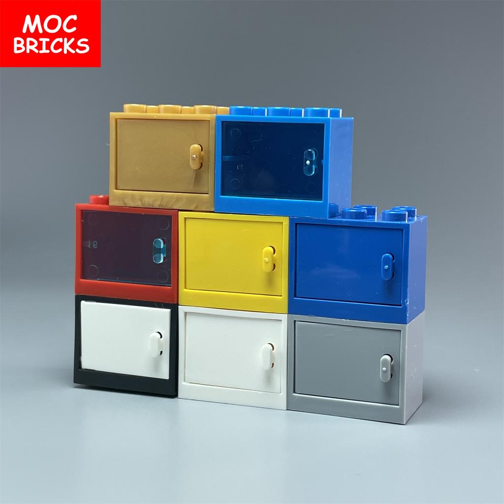 Коробка-шкафчик для кубиков MOC Контейнер 2x3x2 Шкафы Собираемые Частицы 4532 4533 Городской Дом Строительные Кирпичики Детали