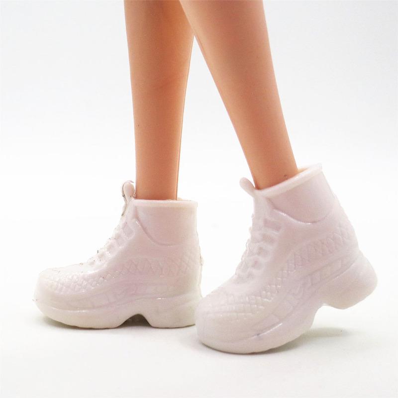 12 пар/компл., модные разноцветные сандалии в смешанном стиле, обувь на высоком каблуке, кукольные аксессуары, одежда