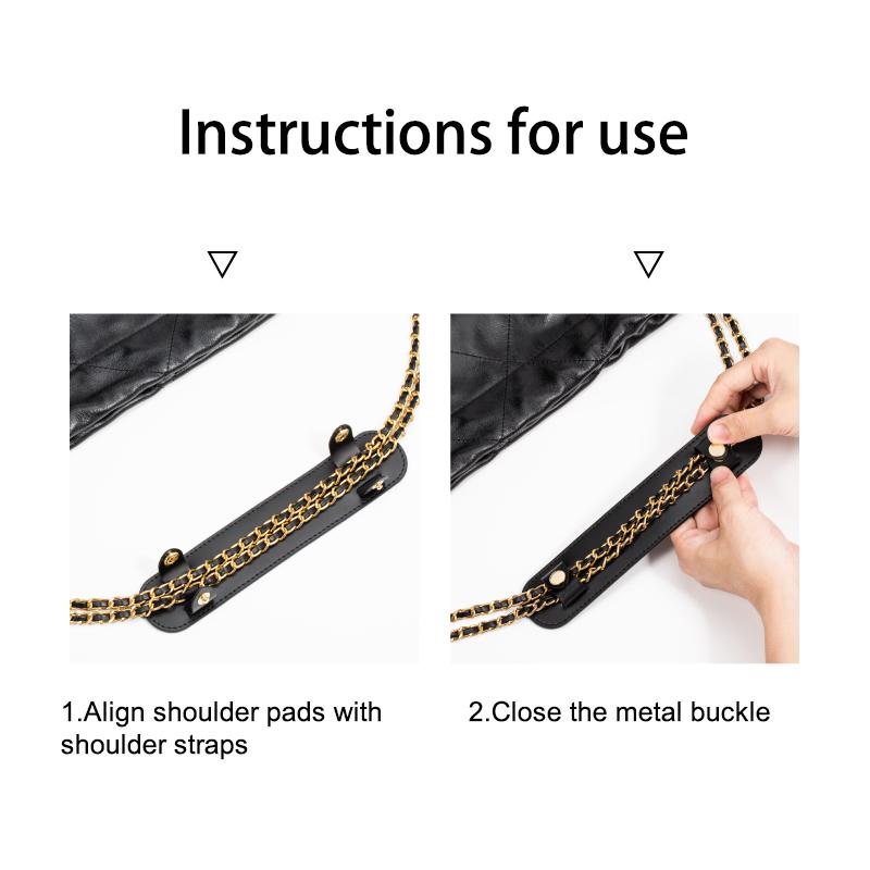 EverToner Fashionable Leather Bag Strap Handbag For CH-NEL 22bag Non-slip Shoulder Pad Accessories